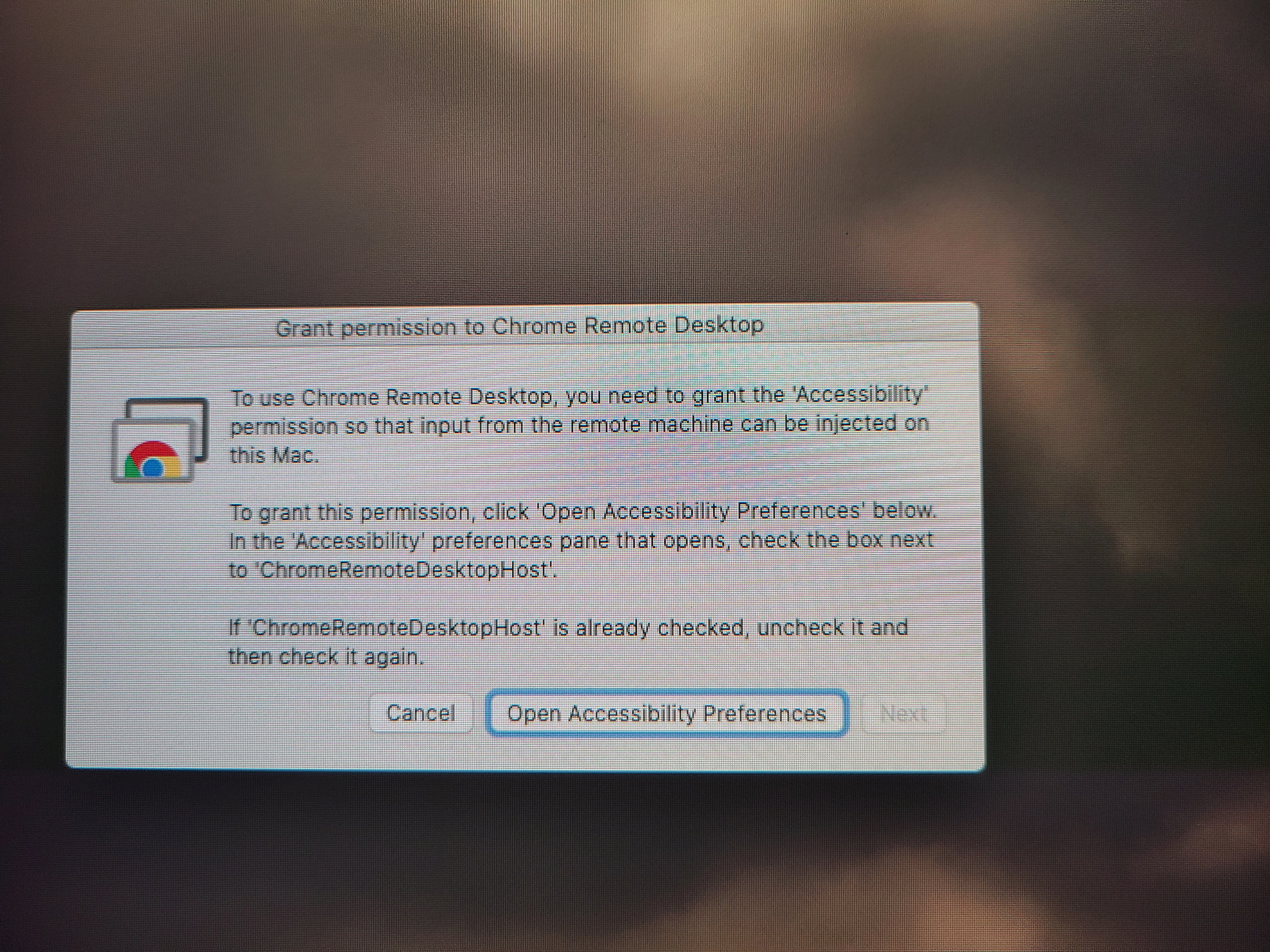 when i download chrome on mac should it ask for permission